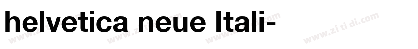 helvetica neue Itali字体转换